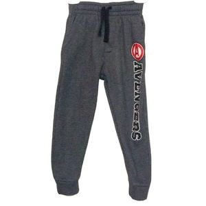 🌞 Marvel Avengers gray sweat pants front pockets avengers leg drawstring boy 5